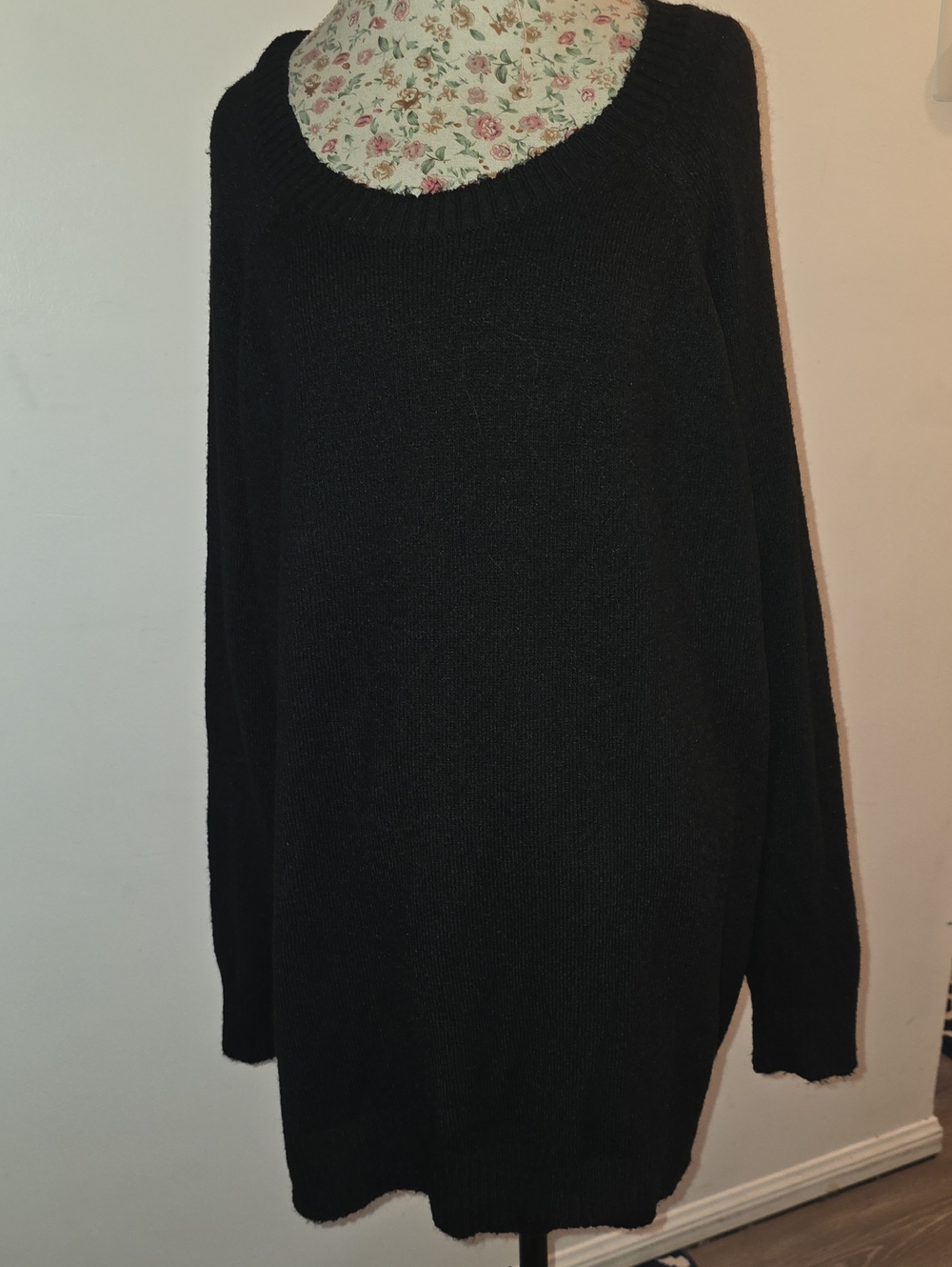 torrid Black Scoop Neck Knit Sweater